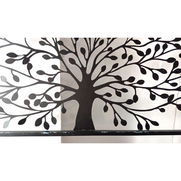 Metal Tree Of Life Wall Hanging Wide 3 feet wide 12.5 inches Tall FLAW - Picture 1 of 10